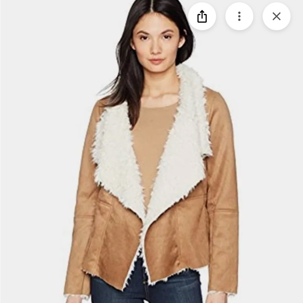 BB Dakota Tan and Cream Teddy Jacket